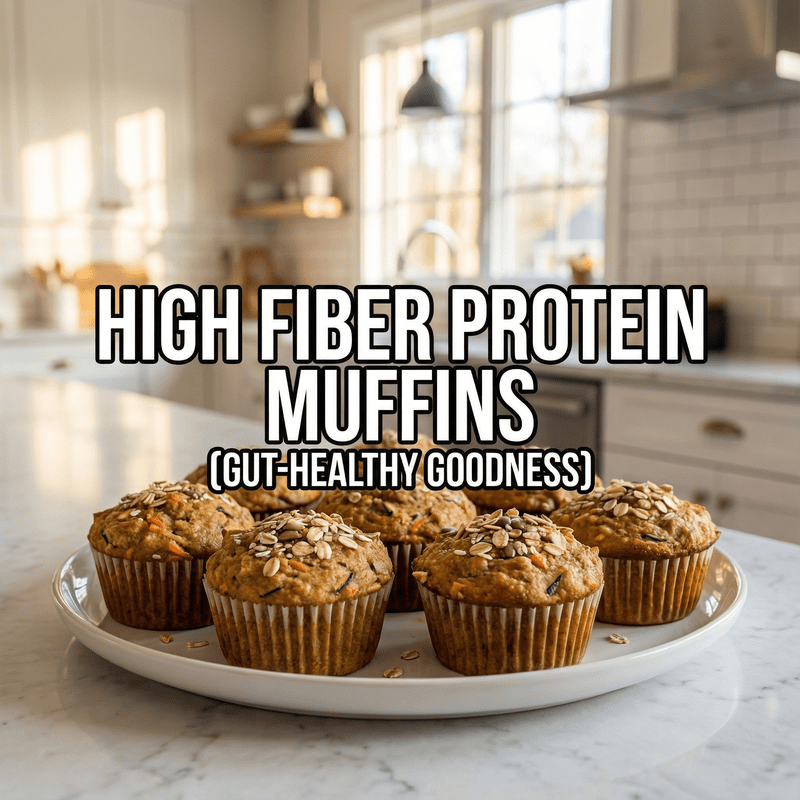 High Fiber Protein Muffins